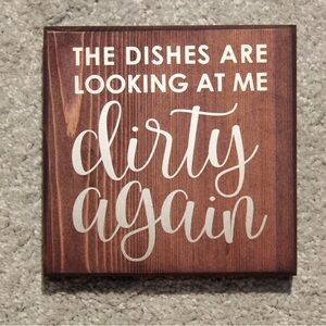 The dishes sign